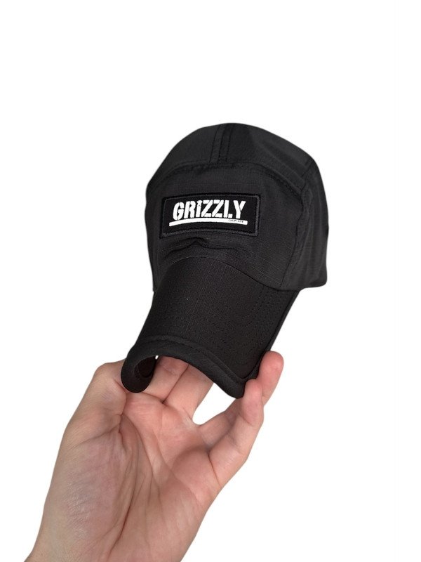 Boné Five Panel Grizzly OG Stamp Camper Hat Preto - Mahai Shop