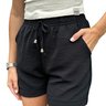 short feminino soltinho dolce rose preto 3