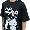 camiseta masculina lrg mag life panda preta 2