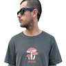 camiseta masculina estonada mahai cogumelo cinza chumbo 2