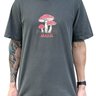 camiseta masculina estonada mahai cogumelo cinza chumbo 3