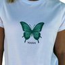 camiseta feminina t shirt estonada mahai borboleta branca 3