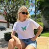camiseta feminina cropped estonada mahai borboleta branca 5
