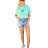 camiseta feminina cropped estonada mahai borboleta verde agua 1