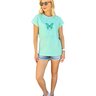 camiseta feminina t shirt estonada mahai borboleta verde agua 1
