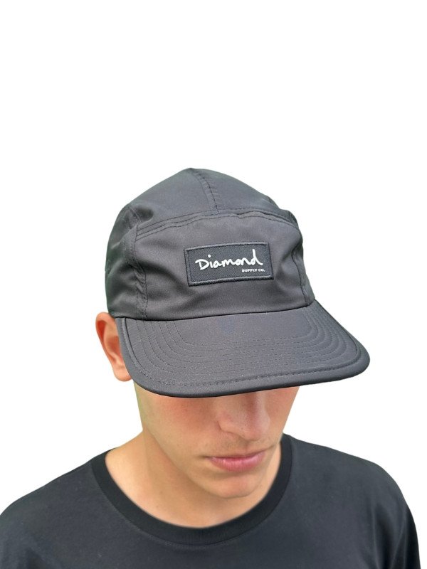 Boné Five Panel Diamond Box Logo Camper Preto - Mahai Shop