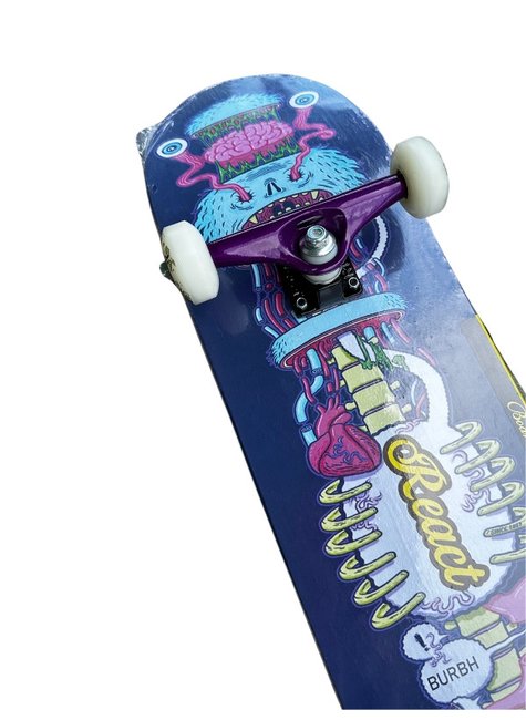 skate montado street react monstro desmontado 2