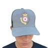 bone tela reino do garcia snapback cinza preto 2