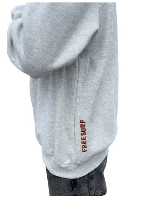 casaco moletom careca masculino freesurf wind branco mescla 3