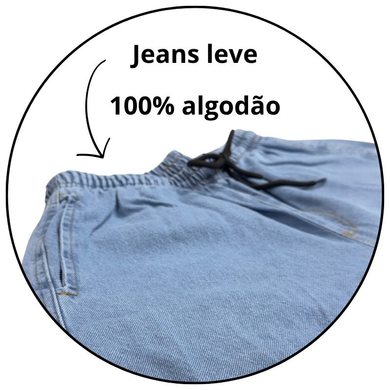 calca masculina balao baggy mahai jeans claro descricao 1