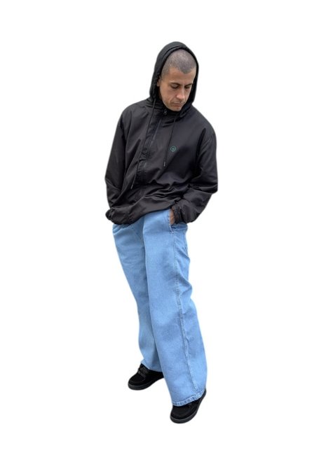 calca masculina balao baggy mahai jeans claro 1