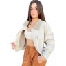 jaqueta sarja feminina forrada freesurf crop caqui 5