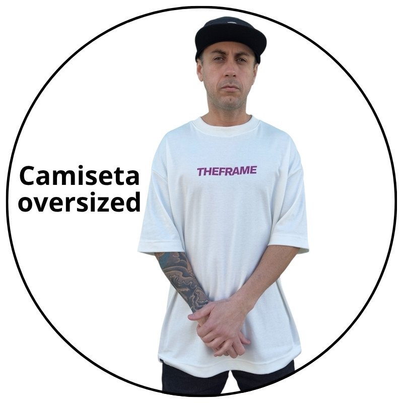 camiseta masculina oversized frame 365 off white descricao 1