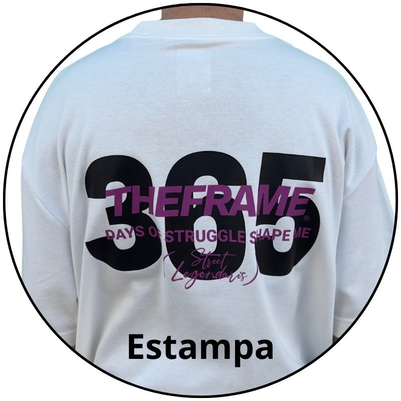 camiseta masculina oversized frame 365 off white descricao 3