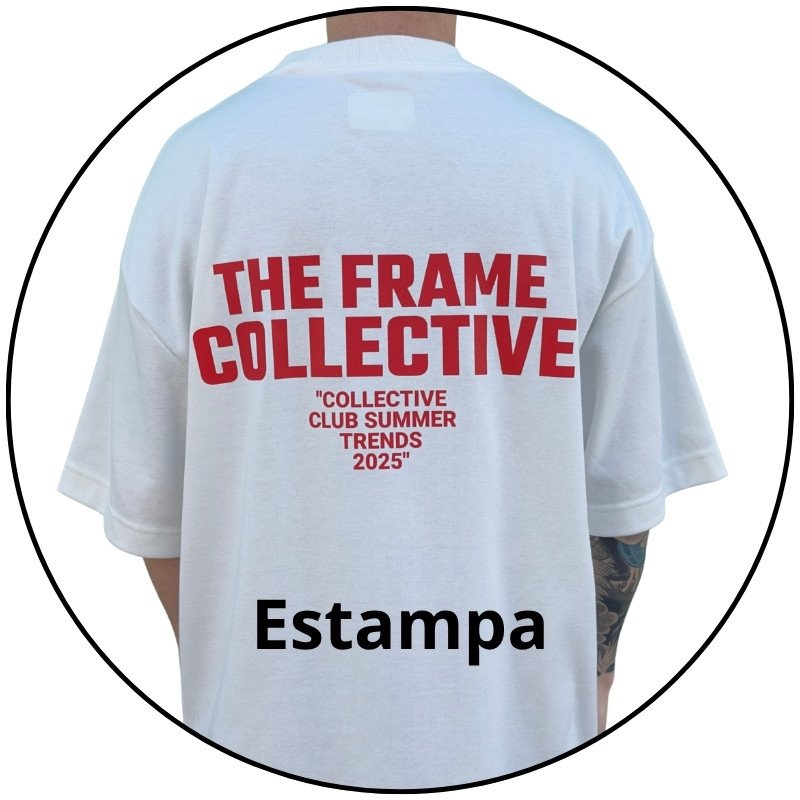 camiseta masculina oversized frame collective off white descricao 3