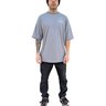camiseta masculina oversized frame stay grounded cinza 2