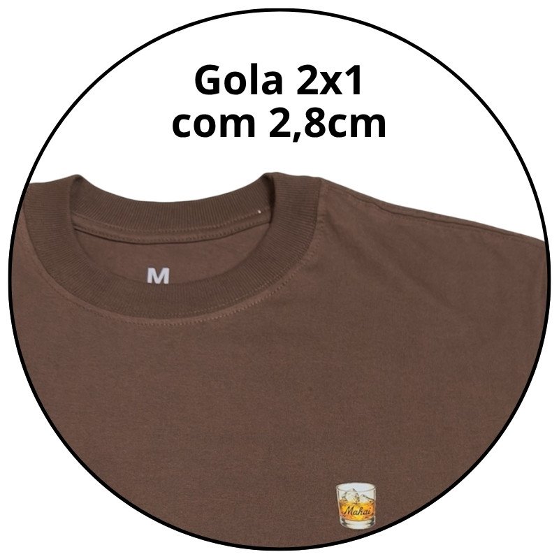camiseta masculina street mahai whisky marrom descricao 1