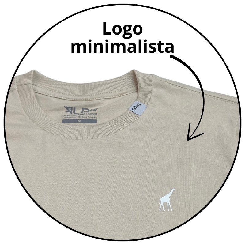 camiseta masculina lrg tee areia descricao 2