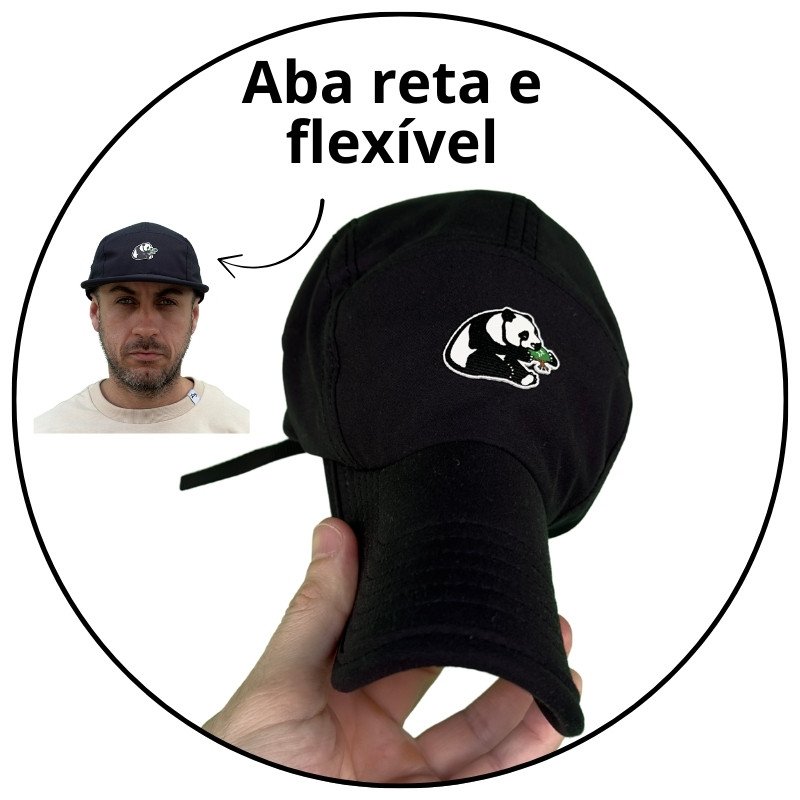 bone five panel lrg feed the animals preto descricao 2