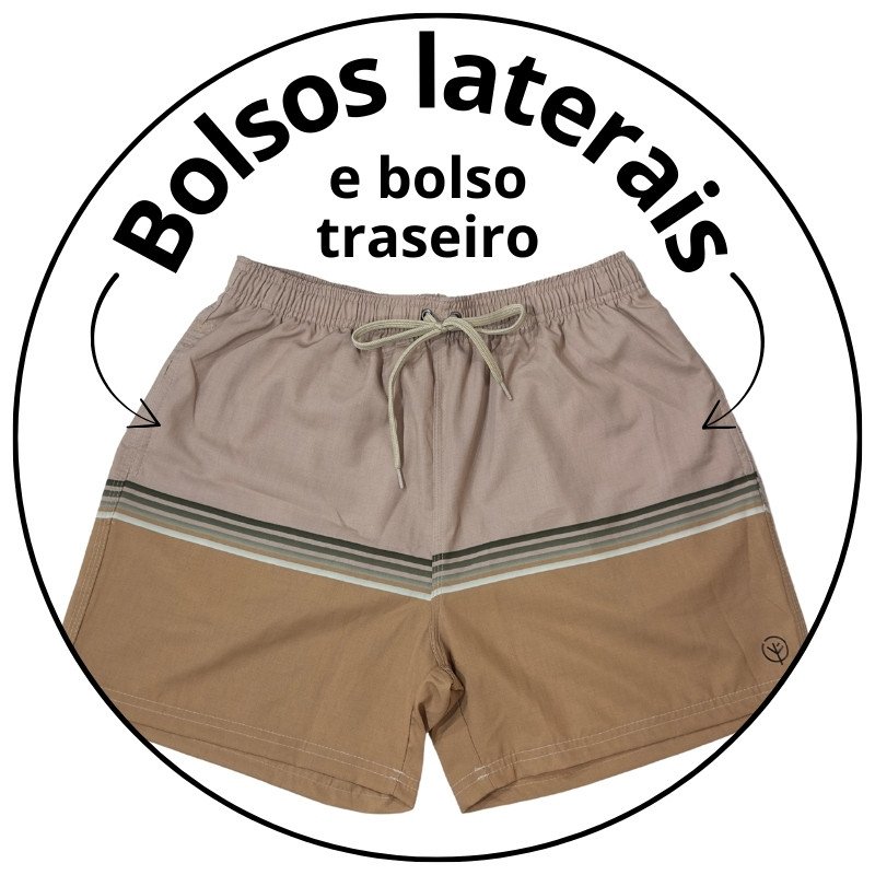 short banho masculino mahai positive bege descricao 2