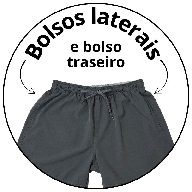 short banho masculino mahai cinza liso descricao 2