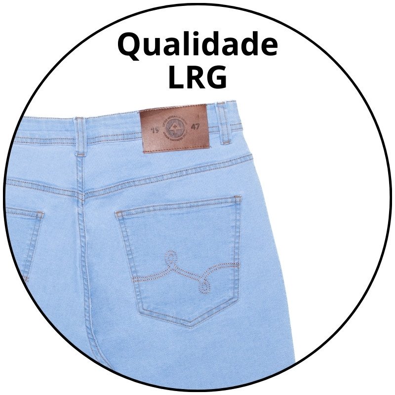 bermuda jeans masculina lrg delave walk denin azul claro descricao 3