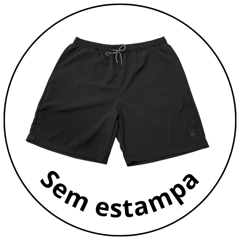 bermuda masculina elastico plus size freesurf classic preta descricao 1