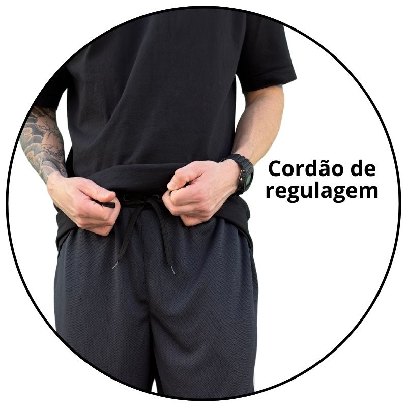 bermuda masculina esporte freesurf moving preta descricao 2