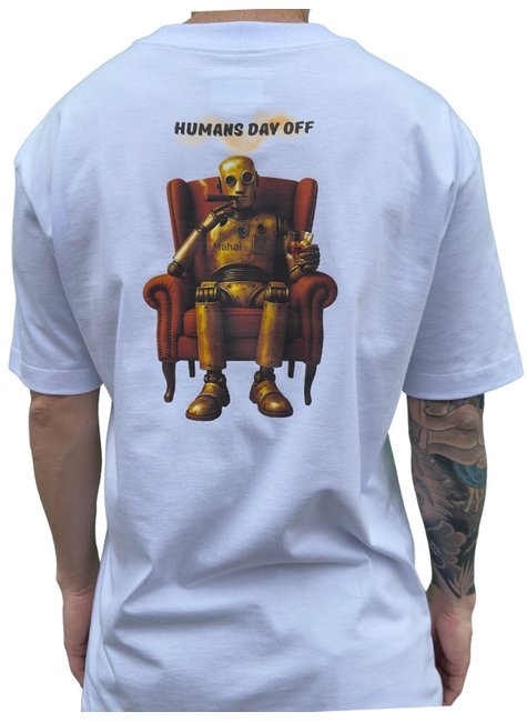 camiseta masculina mahai robo branca 2