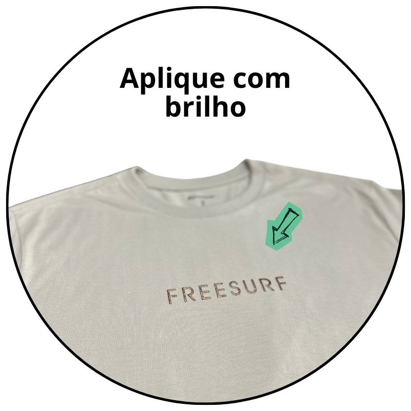 camiseta masculina freesurf script caqui descricao 2