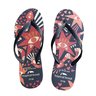 chinelo feminino slim tropical brasil preto estampa olhos 2