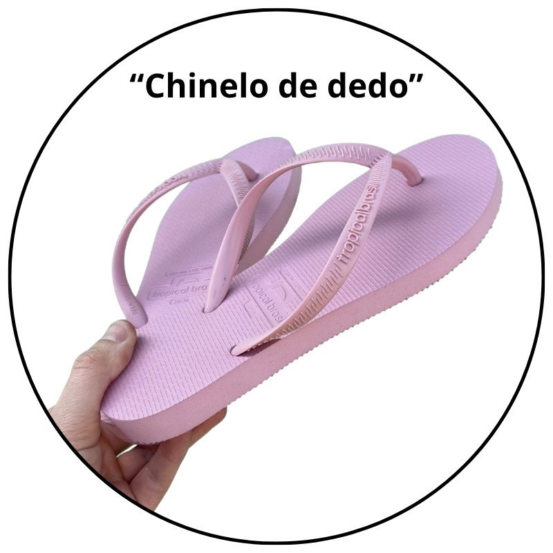 chinelo feminino slim tropical brasil rosa abricot descricao 1