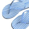 chinelo feminino tamanco slim tropical brasil azul branco 3