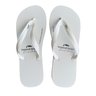 chinelo unissex tropical brasil branco placa metal tucano 2