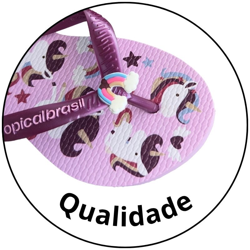 chinelo infantil feminino tropical brasil uva metalizado descricao 3