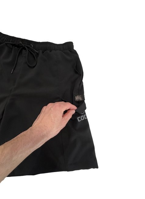 bermuda masculina elastico code trail preta 2