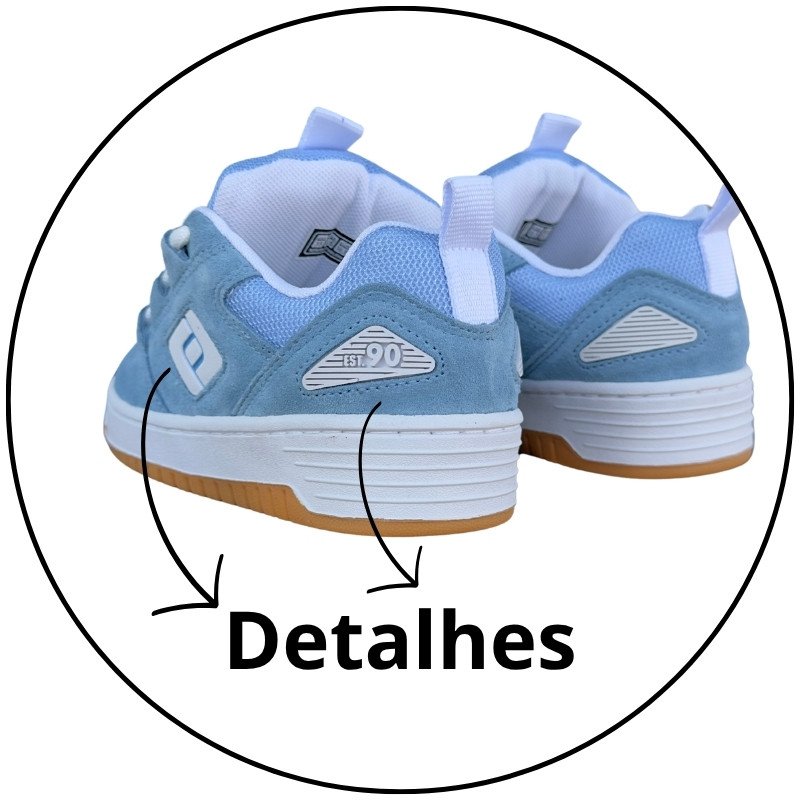 tenis freeday spin azul bebe solado branco descricao 3