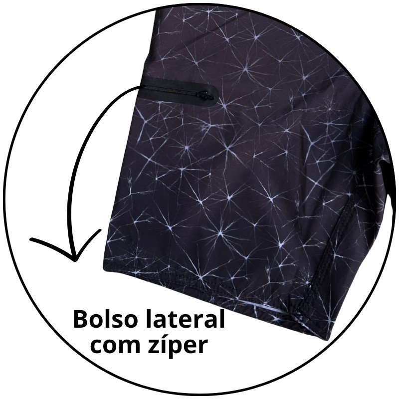 bermuda agua mormaii boardshort eletric preta descricao 3