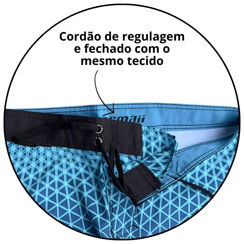 bermuda agua mormaii boardshort triangulo azul descricao 2
