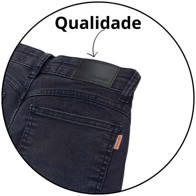calca jeans feminina via grafit petit preto estonado descricao 3
