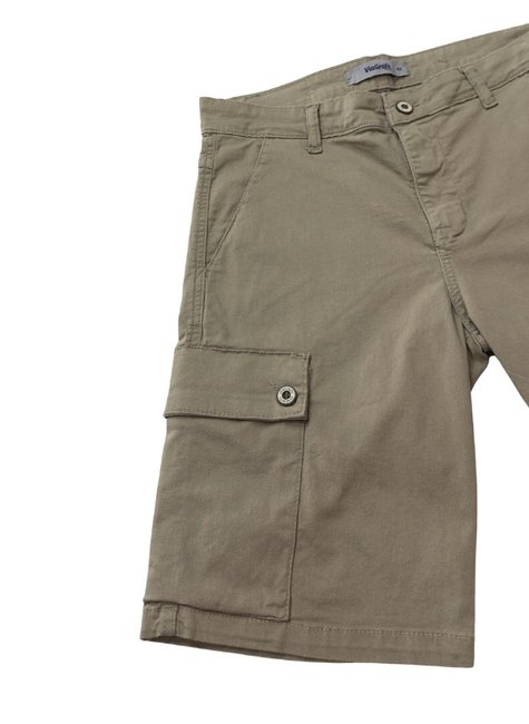bermuda sarja cargo masculina via grafit caqui 5