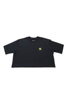 cropped camiseta street mahai emoji smile preto 1