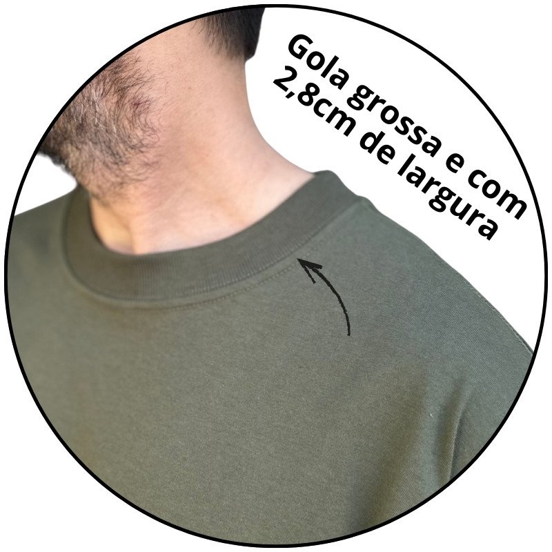 camiseta masculina street mahai mini logo verde militar descricao 3