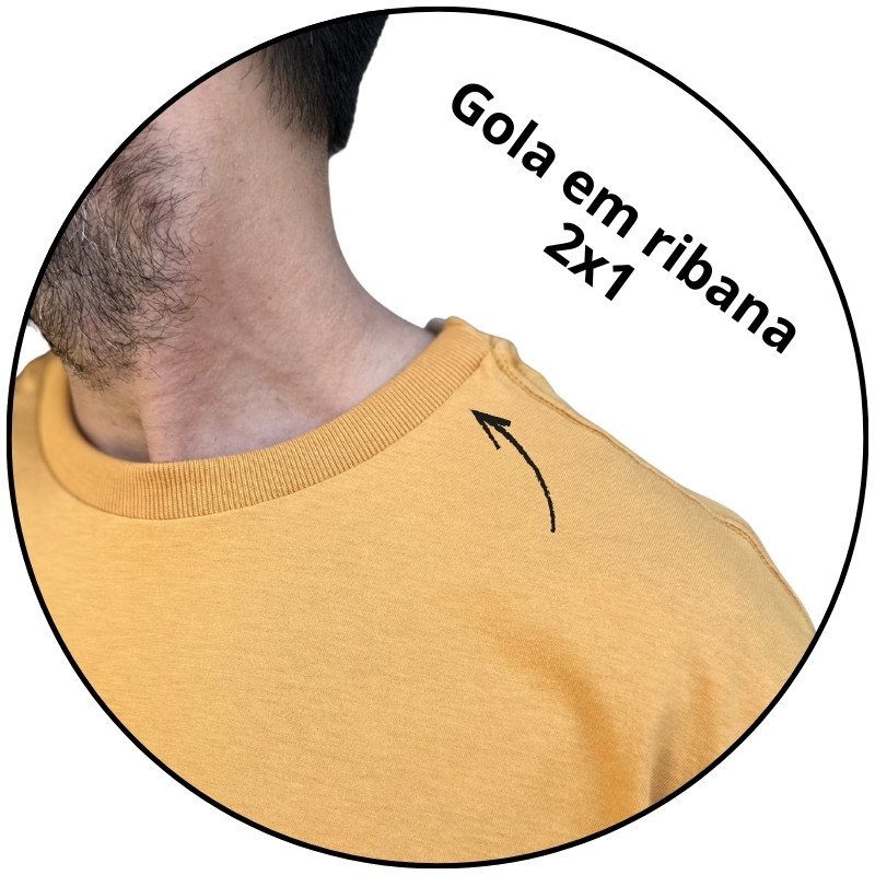 camiseta freesurf basica mostarda