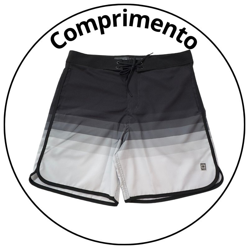 bermuda masculina freesurf boardshort x ligther preta descricao 1