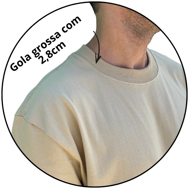 camiseta masculina street mahai mini logo areia descricao 3