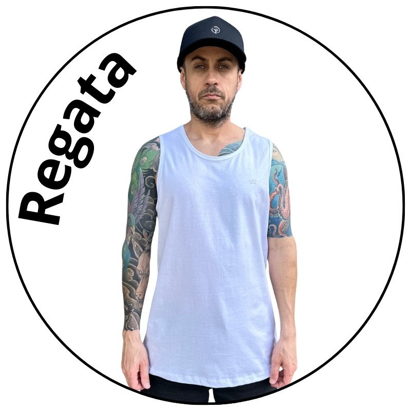 camiseta regata masculina freesurf basica classic branca descricao 1