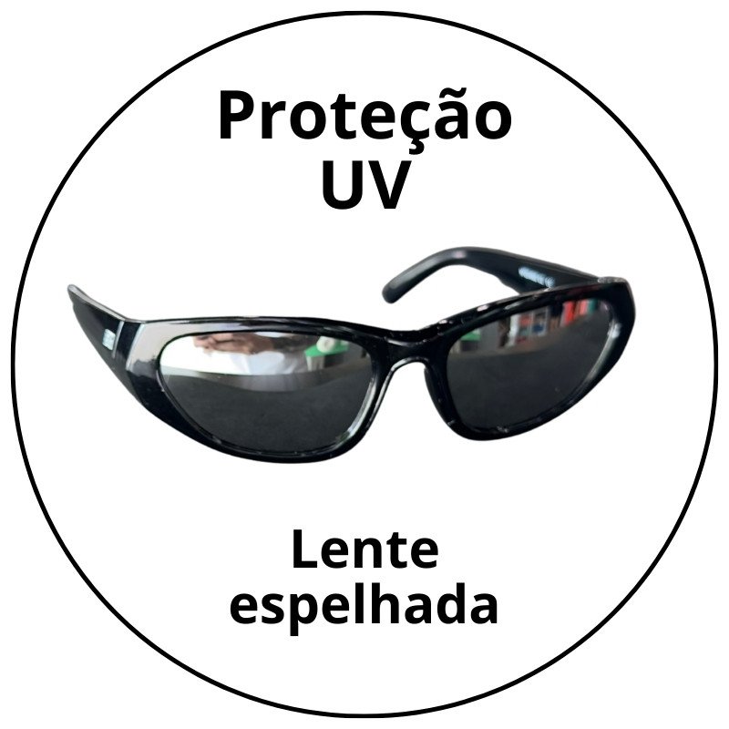 oculos de sol sym preto brilho lente espelhada sym06 descricao 1
