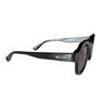oculos de sol sym preto brilho lente marrom sym12 6