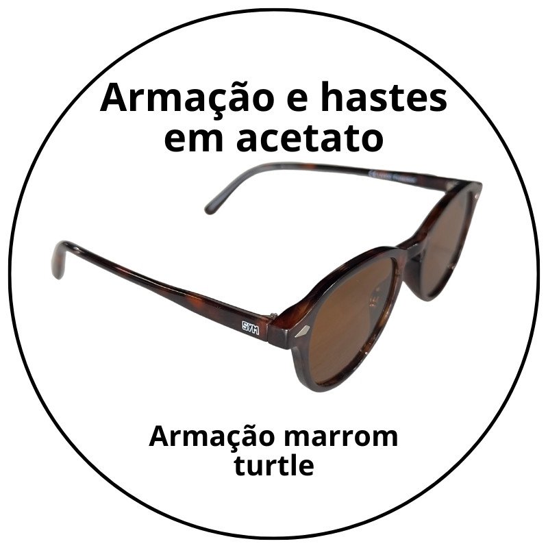 oculos de sol sym turtle marrom brilho lente marrom sym13 descricao 2